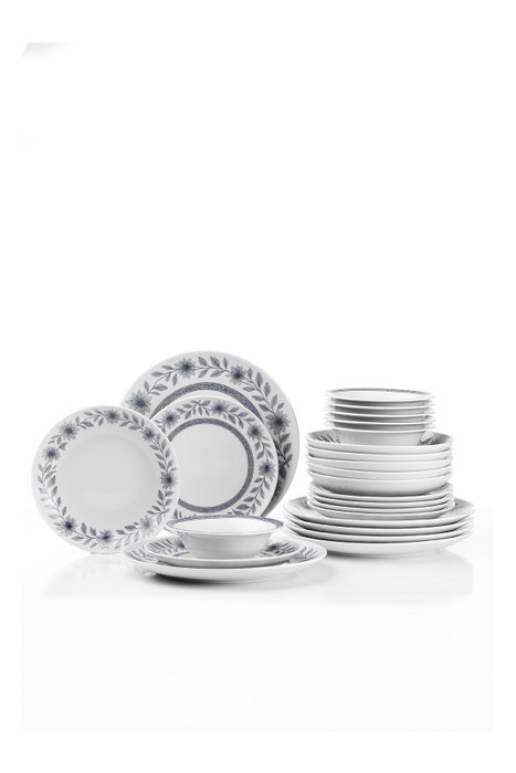Hermia Juego de Cena de Porcelana de 24 Piezas